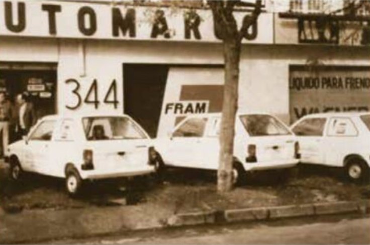Primer local de Automarco en el barrio 10 de Julio, 1976